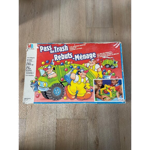 1987 Pass the Trash Board Game by Milton Bradley - Picture 1 of 5